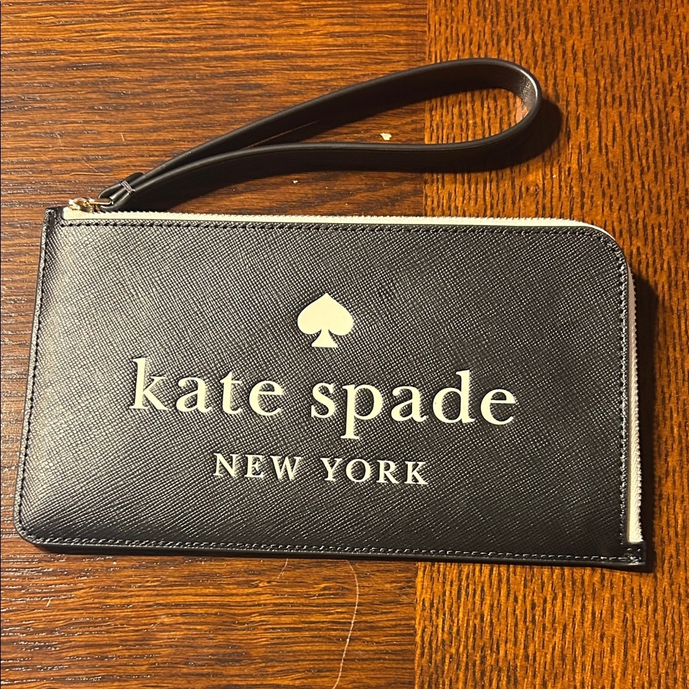 Kate Spade Black Wristlet Clutch